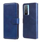For vivo Y76s / Y76 5G Classic Calf Texture Flip Leather Case(Blue) - 1