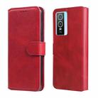 For vivo Y76s / Y76 5G Classic Calf Texture Flip Leather Case(Red) - 1