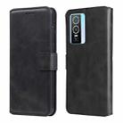 For vivo Y76s / Y76 5G Classic Calf Texture Flip Leather Case(Black) - 1