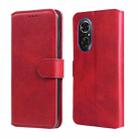 For Honor 50 SE / Huawei nova 9 SE Classic Calf Texture Flip Leather Case(Red) - 1