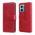 For Xiaomi Redmi Note 11E / Redmi 10 Prime+ 5G Classic Calf Texture Flip Leather Case(Red) - 1