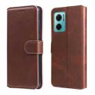 For Xiaomi Redmi Note 11E / Redmi 10 Prime+ 5G Classic Calf Texture Flip Leather Case(Brown) - 1