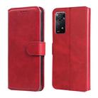 For Xiaomi Redmi Note 11 Pro 4G / 5G Classic Calf Texture Flip Leather Case(Red) - 1