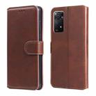 For Xiaomi Redmi Note 11 Pro 4G / 5G Classic Calf Texture Flip Leather Case(Brown) - 1