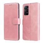 For Xiaomi Redmi Note 11 Pro 4G / 5G Classic Calf Texture Flip Leather Case(Rose Gold) - 1