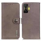 For Xiaomi Poco F4 GT 5G KHAZNEH Cowhide Texture Horizontal Flip Leather Phone Case(Khaki) - 1