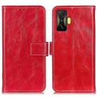 For Xiaomi Poco F4 GT 5G Retro Crazy Horse Texture Leather Phone Case(Red) - 1