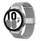 For Samsung Galaxy Watch4 40mm / 44mm Stainless Steel Milan Buckle Watch Band(Silver) - 1