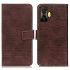 For Xiaomi Poco F4 GT 5G Crocodile Texture Leather Phone Case(Brown) - 1