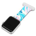 Printing Silicone Nurse Watch Band For Apple Watch Series 7 41mm / 6&SE&5&4 40mm / 3&2&1 38mm(12) - 1