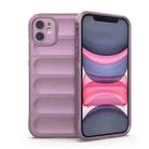 For iPhone 11 Magic Shield TPU + Flannel Phone Case (Purple) - 1