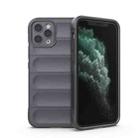 For iPhone 11 Pro Magic Shield TPU + Flannel Phone Case (Dark Grey) - 1