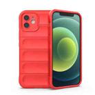 For iPhone 12 Magic Shield TPU + Flannel Phone Case(Red) - 1