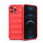 For iPhone 12 Pro Magic Shield TPU + Flannel Phone Case(Red) - 1