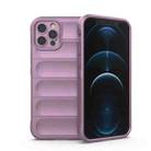 For iPhone 12 Pro Magic Shield TPU + Flannel Phone Case(Purple) - 1