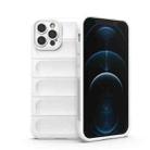 For iPhone 12 Pro Magic Shield TPU + Flannel Phone Case(White) - 1