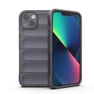 For iPhone 13 Magic Shield TPU + Flannel Phone Case(Dark Grey) - 1