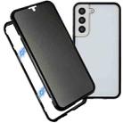 For Samsung Galaxy S21+ 5G Anti-peeping Magnetic Double-sided Tempered Glass Phone Case(Black) - 1