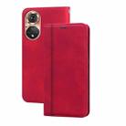 For Huawei nova 9 Frosted Business Magnetic Flip Leather Phone Case(Red) - 1