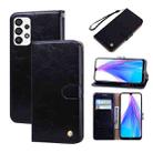 For Samsung Galaxy A13 4G Oil Wax Texture Leather Phone Case(Black) - 1