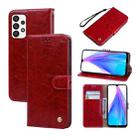For Samsung Galaxy A13 4G Oil Wax Texture Leather Phone Case(Red) - 1