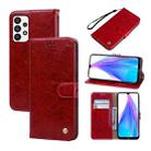 For Samsung Galaxy A23 / M23 / F23 Oil Wax Texture Leather Phone Case(Red) - 1