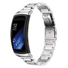 For Galaxy Gear Fit 2 & R360 Three Pearl Steel Watch Band(Silver) - 1