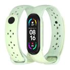 For Xiaomi Mi Band 5/6/7 Mijobs Two-color TPU Silicone Watch Band(Sprout Green+Wizard Green) - 1