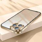 For iPhone 13 Pro Frosted Metal Phone Case (Gold) - 1