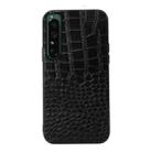 For Sony Xperia 1 IV Crocodile Texture Genuine Leather Phone Case(Black) - 1