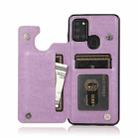 For Samsung Galaxy A21s Double Buckle Mandala PU+TPU Phone Case(Purple) - 6