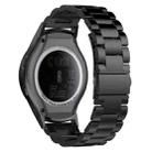 For Galaxy Gear S2 & R720 Three Pearl Steel Watch Band(Black) - 1