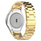 For Galaxy Gear S2 & R720 Three Pearl Steel Watch Band(Golden) - 1