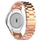 For Galaxy Gear S2 & R720 Three Pearl Steel Watch Band(Rose Gold) - 1