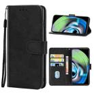 For OPPO Realme V23 Leather Phone Case(Black) - 1