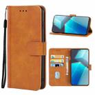 For vivo iQOO Neo6 SE Leather Phone Case(Brown) - 1