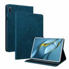 For Huawei MatePad Pro 10.8 2021 Butterfly Flower Embossed Leather Tablet Case(Blue) - 1