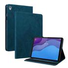 For Lenovo Tab M10 HD 2nd Gen TB-X306X/TB-X306F Butterfly Flower Embossed Leather Tablet Case(Blue) - 1
