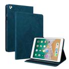 Butterfly Flower Embossed Leather Tablet Case For iPad 9.7 inch 2017 / 2018(Blue) - 1