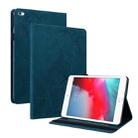 Butterfly Flower Embossed Leather Tablet Case For iPad mini 2019 / 4 / 3 / 2 / 1(Blue) - 1