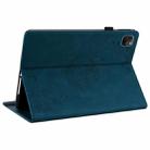 For iPad Pro 11 2022 / 2021 / 2020 / 2018 / Air 2020 10.9 Butterfly Flower Embossed Leather Tablet Case(Blue) - 4