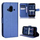 For Fujitsu F-52B Diamond Texture Leather Phone Case(Blue) - 1