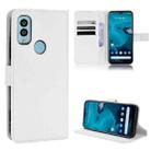 For Kyocera Android One S9 Diamond Texture Leather Phone Case(White) - 1