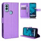 For Kyocera Android One S9 Diamond Texture Leather Phone Case(Purple) - 1