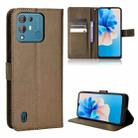 For Blackview A55 Pro Diamond Texture Leather Phone Case(Brown) - 1