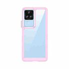 For Xiaomi Poco F4 Colorful Series Acrylic + TPU Phone Case(Pink) - 1