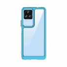 For Xiaomi Poco F4 Colorful Series Acrylic + TPU Phone Case(Transparent Blue) - 1