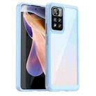 For Xiaomi Poco X4 NFC 5G Colorful Series Acrylic + TPU Phone Case(Blue) - 1