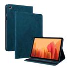 For Samsung Galaxy Tab A7 10.4 2020 SM-T500/T505 Butterfly Flower Embossed Leather Tablet Case(Blue) - 1