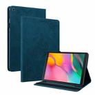 For Samsung Galaxy Tab A 10.1 2019 T510/T515 Butterfly Flower Embossed Leather Tablet Case(Blue) - 1